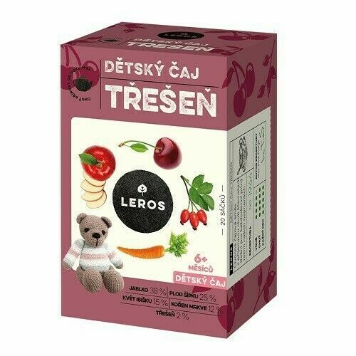 Leros Dětský čaj Třešeň 20x2g porovnat ceny
