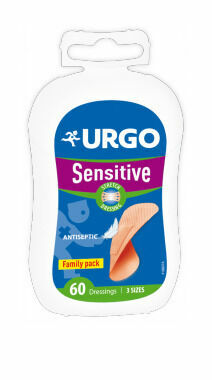 URGO SENSITIVE Citlivá pokožka náplast Familly Pack, 60ks porovnat ceny