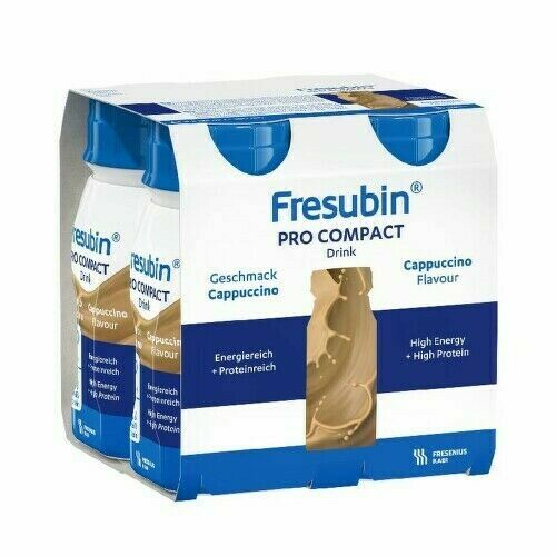 FRESUBIN PRO COMPACT DRINK PŘÍCHUŤ CAPPUCCINO perorální roztok 4X125ML porovnat ceny
