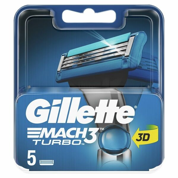 Gillette Mach3 Turbo náhradní hlavice 5ks porovnat ceny