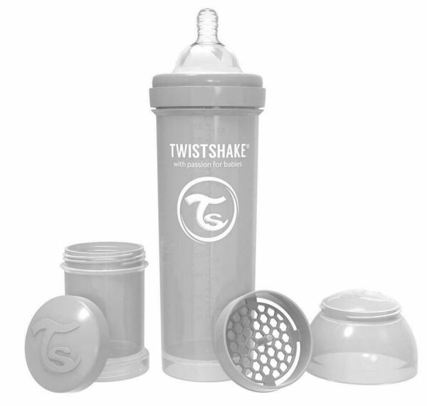 Twistshake  Kojenecká láhev Anti-Colic 330ml (dudl.L) Pastelově šedá porovnat ceny