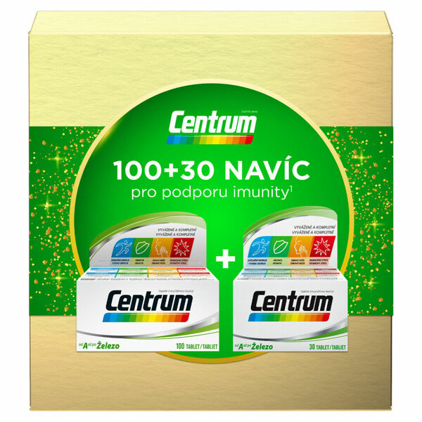 CENTRUM AZ multivitamín 100 + 30 tablet VÁNOČNÍ balení porovnat ceny
