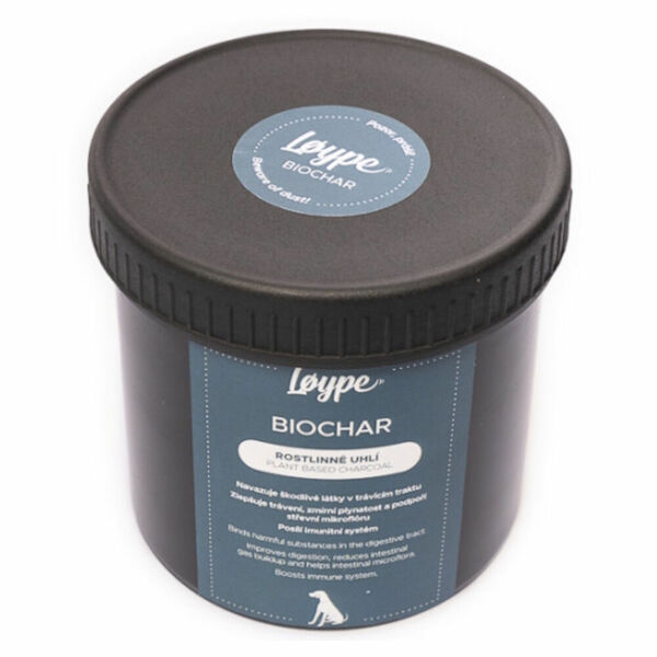 LØYPE Biochar Rostlinné uhlí pro podporu zažívání psů a koček 120 g porovnat ceny