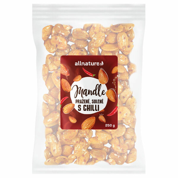 Allnature Mandle pražené solené s chilli 250 g porovnat ceny