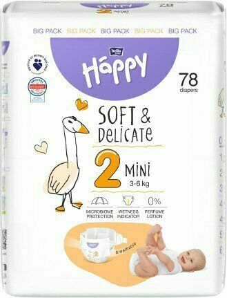 Bella Baby Happy Soft&Delicate Mini 78 ks porovnat ceny