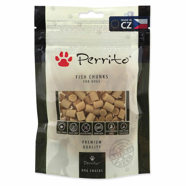 PERRITO Fish chunks pochoutka pro psy 100 g porovnat ceny