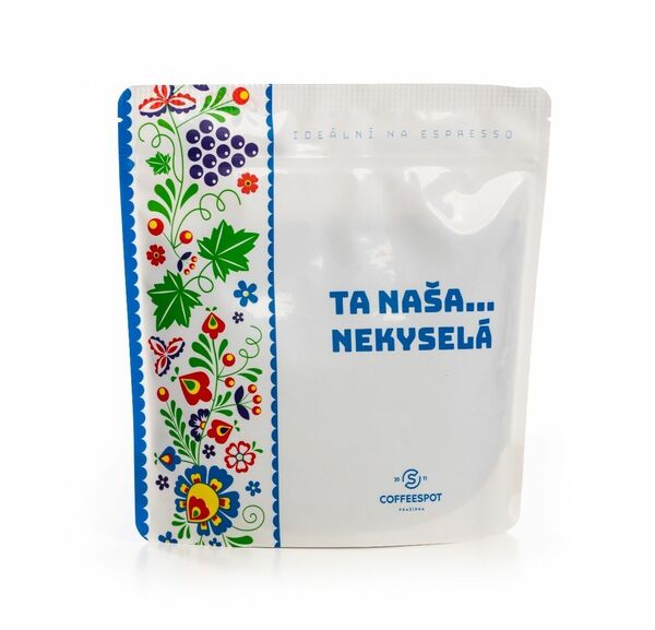 Coffeespot Ta Naša Nekyselá Espresso směs zrnková káva 250 g porovnání ceny