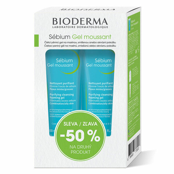 BIODERMA Sébium Gel Výhodné balení 1+1 200 ml porovnat ceny