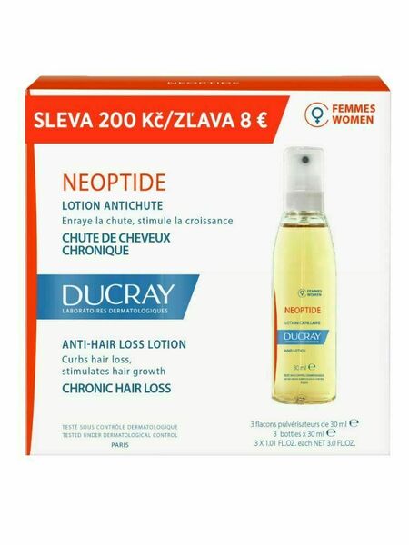 Ducray Neoptide ŽENY roztok při vypadávání vlasů 3x30 ml porovnat ceny