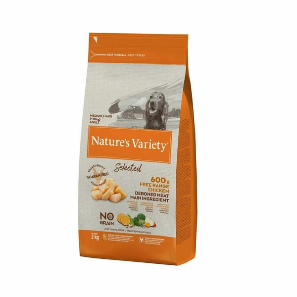 Nature's Variety Selected medium/maxi adult dog bez obilovin s kuřecím 2 kg porovnat ceny