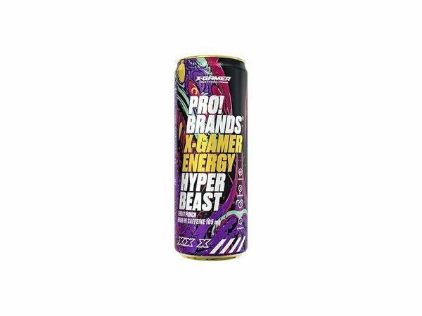 PRO!BRANDS X-Gamer Energy Hyper Beast Fruit punch 330ml porovnat ceny