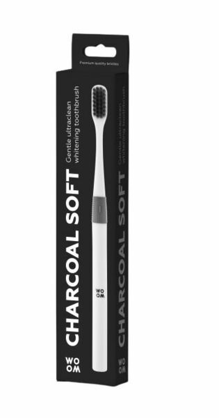 Woom Zubní kartáček CHARCOAL SOFT - černý porovnat ceny