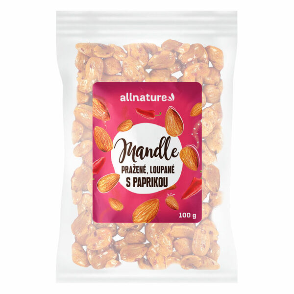 Allnature Mandle loupané pražené paprika 100 g porovnat ceny