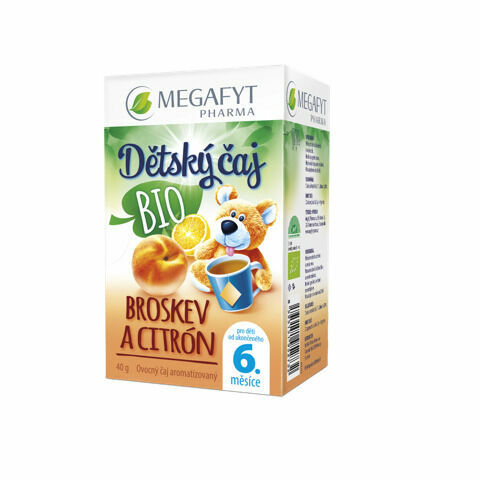 Megafyt Dětský čaj Broskev A Citrón Bio 20x2g porovnat ceny
