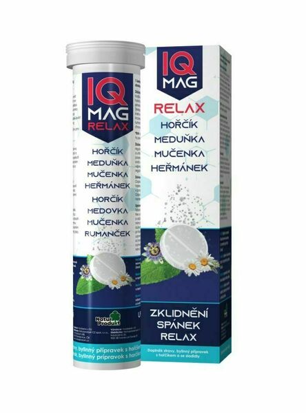 IQ Mag RELAX 20 šumivých tablet porovnat ceny