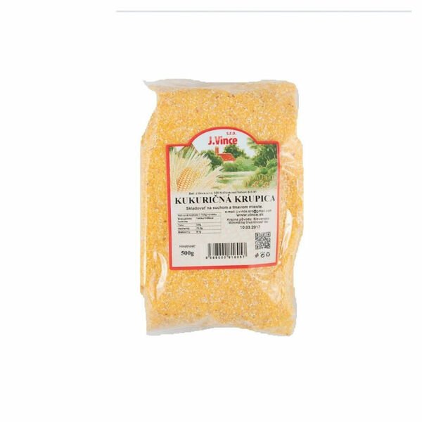 J.VINCE Kukuřičná krupice 500 g porovnat ceny