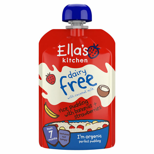 ELLA'S KITCHEN Nemléčný rýžový nákyp s banány a jahodami BIO 80 g porovnat ceny