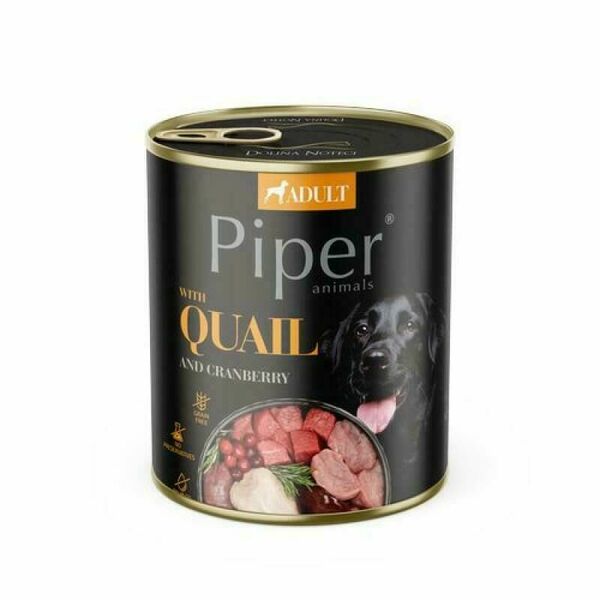 PIPER ADULT 800g konzerva pro dospělé psy s křepelkou a s brusinkami porovnat ceny