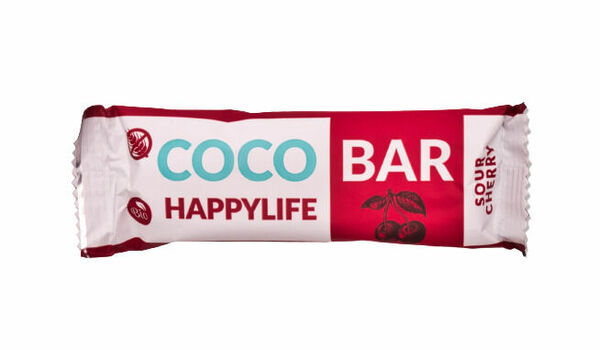 HAPPYLIFE COCO BAR - Kokosová tyčinka s višněmi BIO 40g porovnat ceny