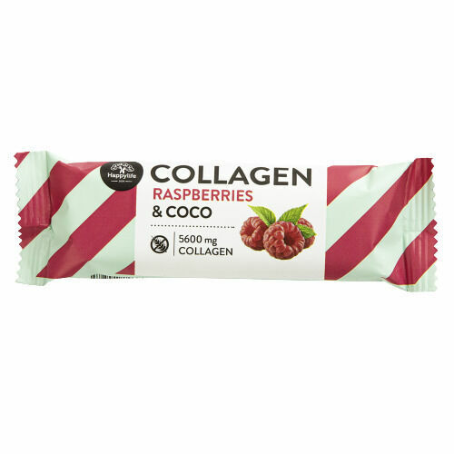 HAPPYLIFE Kolagenová kokosová tyčinka - malina 40g porovnat ceny