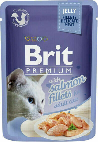 Brit Premium Cat Fillets in Jelly with Salmon 85g porovnat ceny
