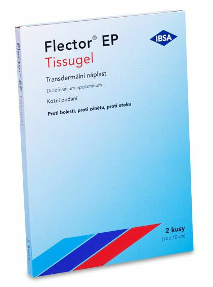 Flector EP Tissugel Transdermální náplast 2ks porovnat ceny