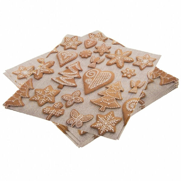 ORION Servírovací ubrousky 33x33 cm Perníčky+skořice 20 ks porovnat ceny