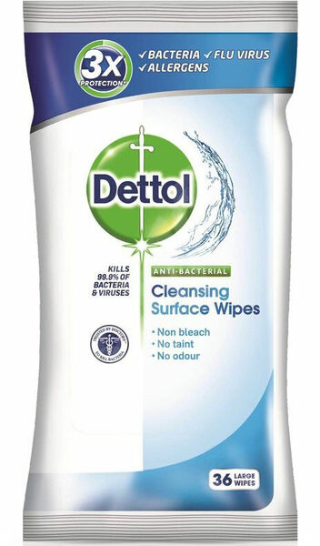Dettol Antibakteriální ubrousky Originál 36ks porovnat ceny