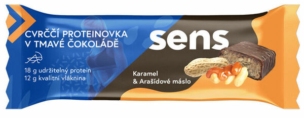 Sens Cvrččí Proteinovka v Tmavé Čokoládě - Karamel & Arašíd 60 g porovnat ceny