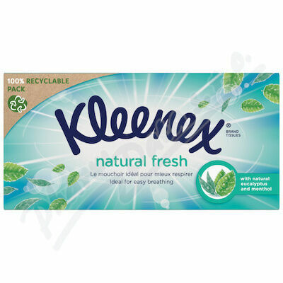 KLEENEX Kapesníky papírové Natural Fresh Box 64ks porovnat ceny