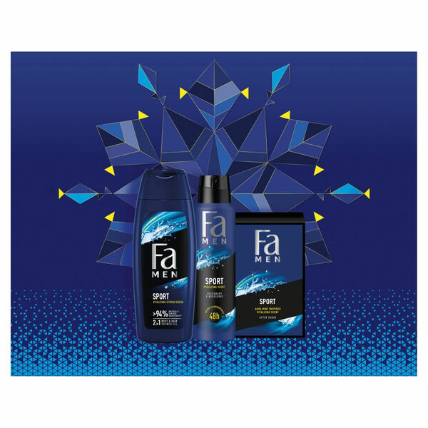 FA Dárkový balíček pro muže Sport sprchový gel, deodorant, voda po holení 250 ml + 150 ml + 100 ml porovnat ceny