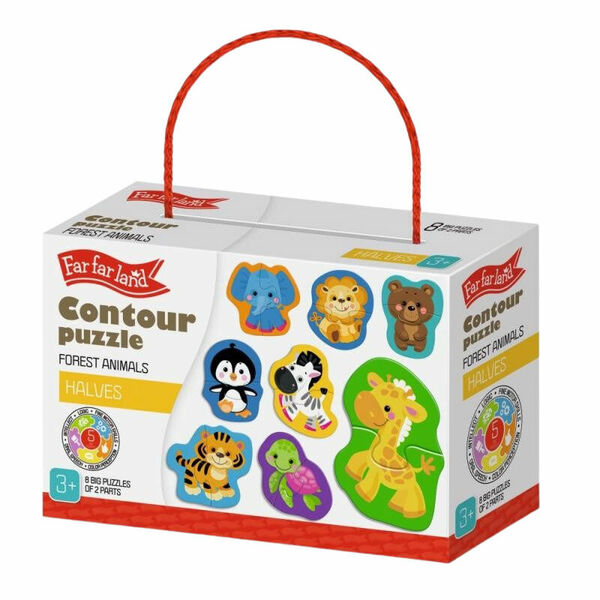 Kids Do Outline puzzle poloviny divoká zvířata porovnat ceny