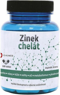 Zinek Chelát 15mg Tbl.100 Galmed porovnat ceny