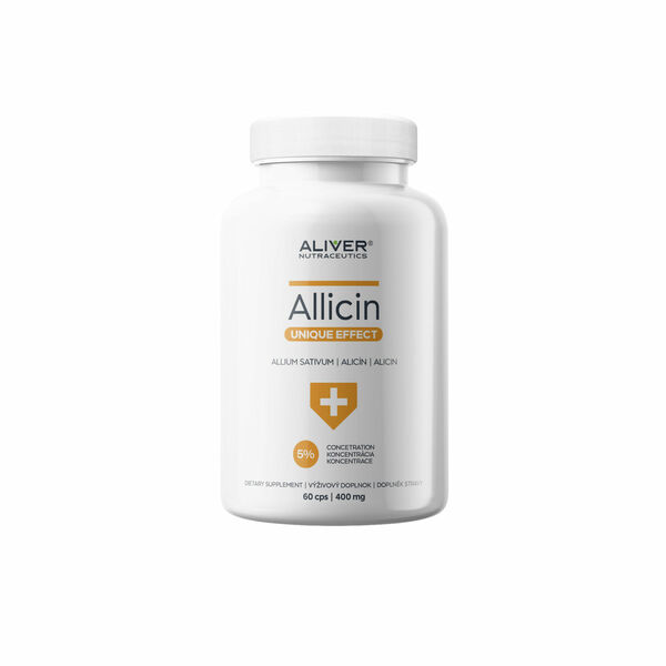 ALIVER NUTRACEUTICS Allicin extrakt z česneku 60 kapslí porovnání ceny