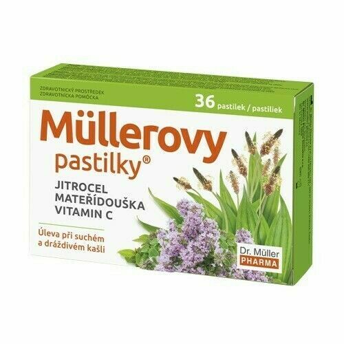 Müllerovy Pastilky S Jitrocelem A Mateříd.36ks Zp porovnat ceny