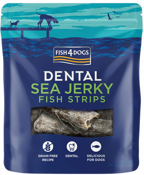 Fish4Dogs Dentální pamlsky pro psy mořská ryba - proužky 100 g porovnat ceny