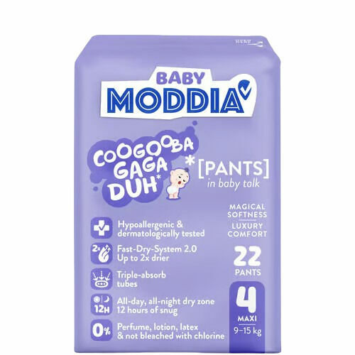 MODDIA BABY Plenkové kalhotky 4 Maxi (9–15 kg), 50 ks porovnat ceny