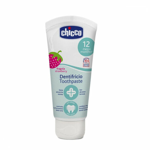 CHICCO Pasta zubní jahoda bez fluoru 12m+ 50 ml porovnat ceny