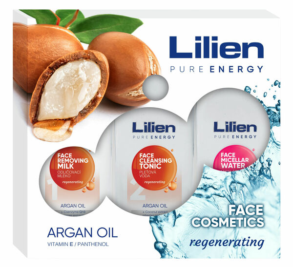 Lilien Dárkový balíček Face Cosmetic Argan Oil 3 x 250 ml porovnat ceny