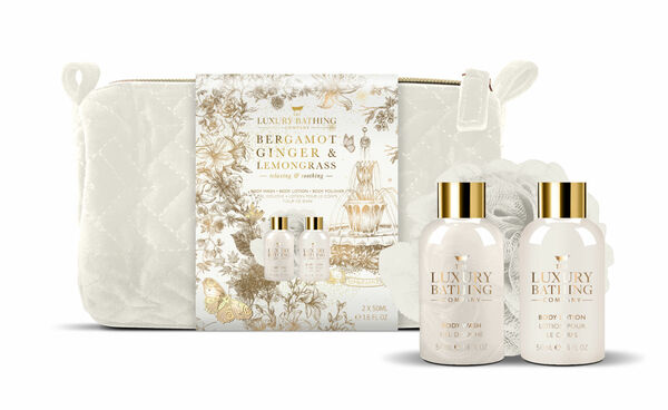 Grace Cole Sada péče o tělo v kosmetické taštičce bergamot zázvor a lemongrass 3 ks porovnat ceny