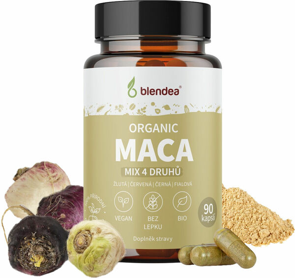 Blendea BIO Maca 4 root Mix 90 kapslí porovnat ceny