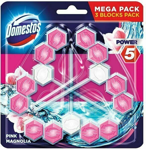 Domestos Power 5 Pink Magnolia WC blok 3 x 55 g porovnat ceny