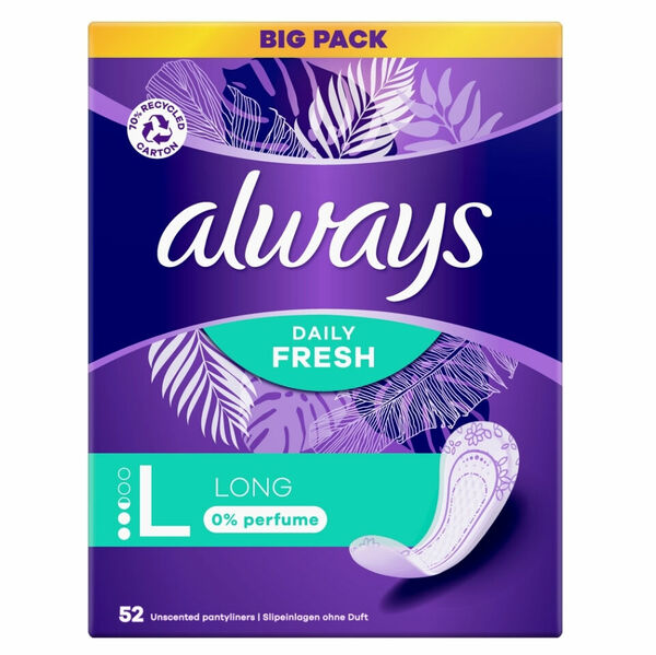 ALWAYS Intimky Daily Fresh Long 52 kusů porovnat ceny