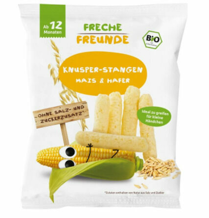 Freche Freunde BIO Kukuřičné tyčky nesolené s ovsem 30g porovnat ceny