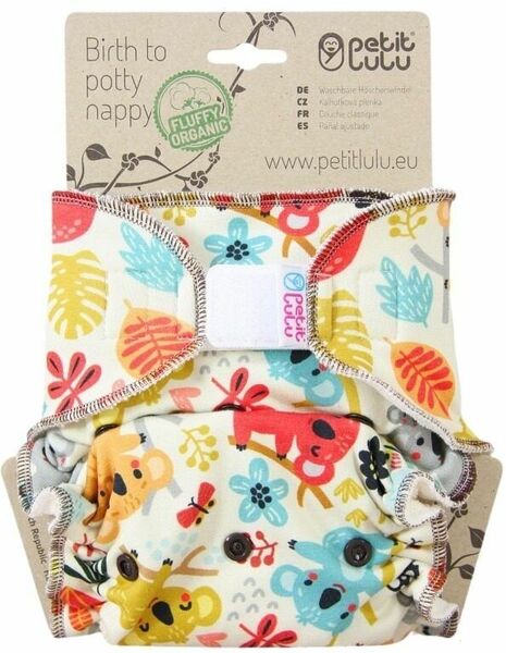 Petit Lulu Maxi noční plena Fluffy Organic suchý zip - Hravé koaly porovnat ceny