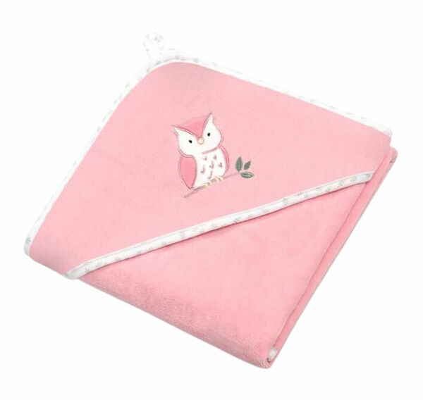 BabyOno Osuška s kapucí Velour 100x100, pink porovnat ceny