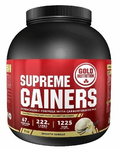GoldNutrition Supreme Gainers vanilka 3000g porovnat ceny