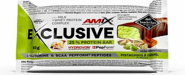 AMIX Exclusive Protein Bar, Pistácie-karamel, 40g porovnat ceny