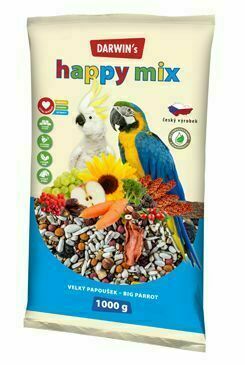 Darwin S Velký Papoušek Happy Mix 1kg porovnat ceny