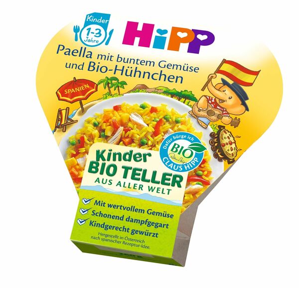 HiPP BIO Paella se zeleninou a kuřecím masem 250g porovnat ceny